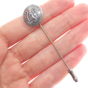 MACO 999 Silver Antique 1887 Wm. H. McGee & Co. Marine Underwriters Lapel Pin