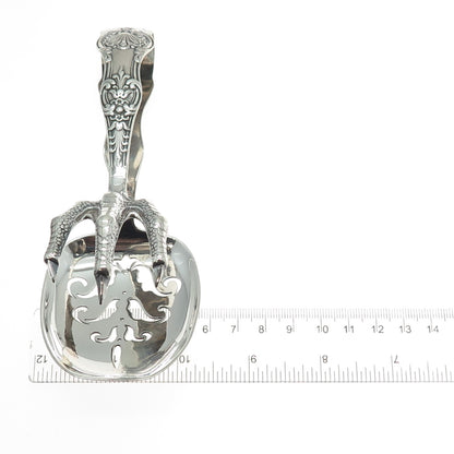 TIFFANY & CO. Sterling Silver Antique Victorian 1885 English King Serving Tongs