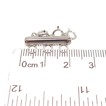 925 Sterling Silver Bracelet / Necklace Magnetic Bar Lock Clasp