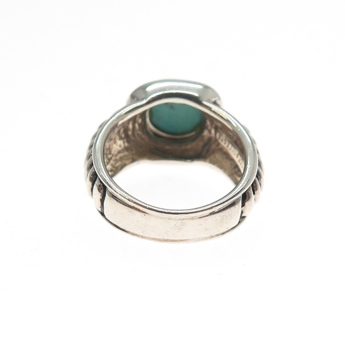 ESPO JOSEPH ESPOSITO 14K Gold Sterling Silver Vintage Turquoise Ring Size 7.25