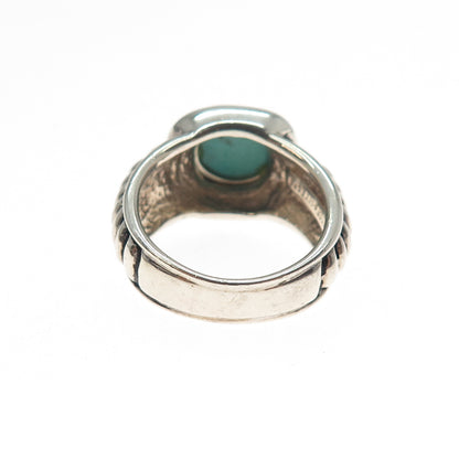ESPO JOSEPH ESPOSITO 14K Gold Sterling Silver Vintage Turquoise Ring Size 7.25