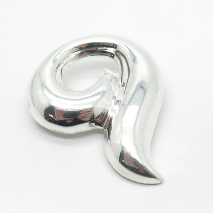 925 Sterling Silver Vintage Mexico Modernist Pin Brooch