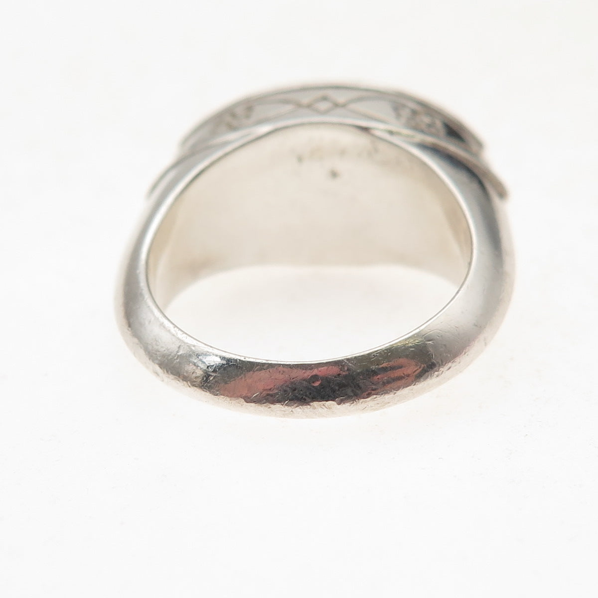 Brighton 925 Sterling Silver 2-Tone Vintage Infinity Heart Ring Size 8