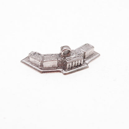 Kinney 925 Sterling Silver Vintage Harry S. Truman Library 3D Charm Pendant