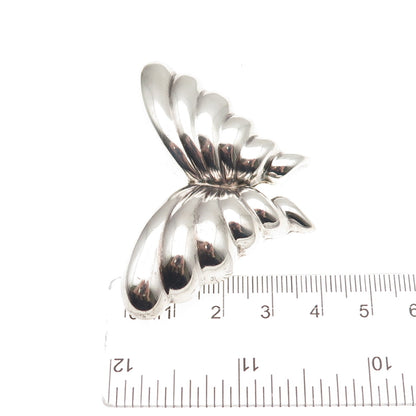 925 Sterling Silver Vintage Mexico Puffy Butterfly Pin Brooch