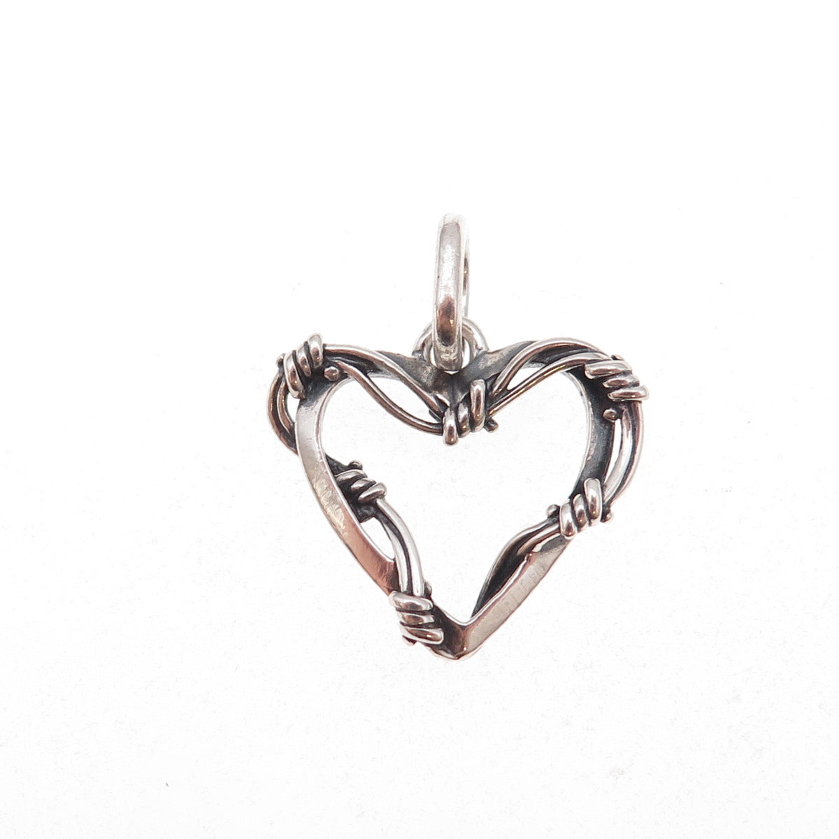 Pandora 925 Sterling Silver ME Wire Heart Medallion Charm Pendant