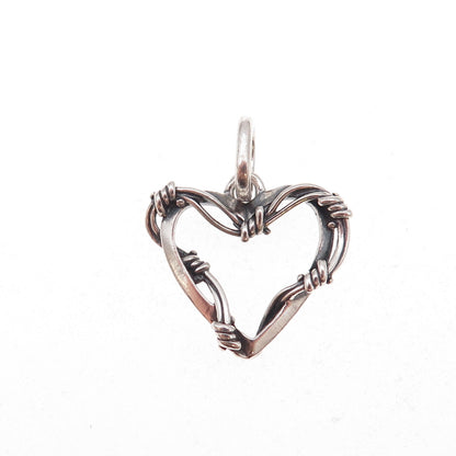 Pandora 925 Sterling Silver ME Wire Heart Medallion Charm Pendant