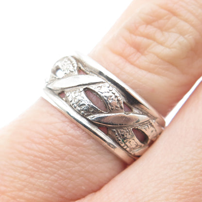 ESPO Joseph Esposito 925 Sterling Silver Vintage Woven Band Ring Size 5.25