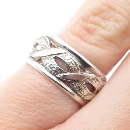 ESPO Joseph Esposito 925 Sterling Silver Vintage Woven Band Ring Size 5.25