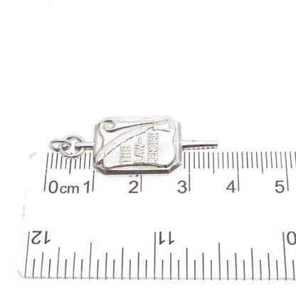 925 Sterling Silver Antique 1945 The Lawrencian Club Charm Pendant