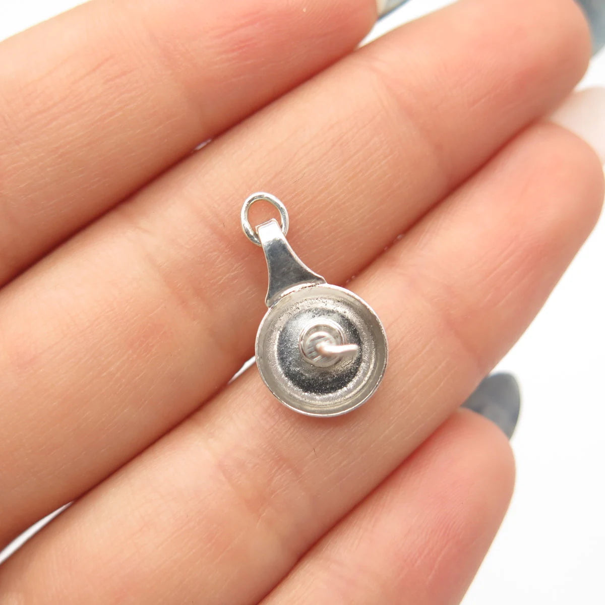 925 Sterling Silver Vintage Frying Pan Charm Pendant