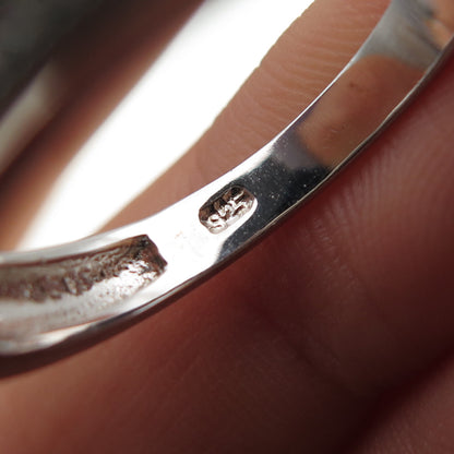 925 Sterling Silver Round-Cut C Z Half Eternity Band Ring Size 9.25