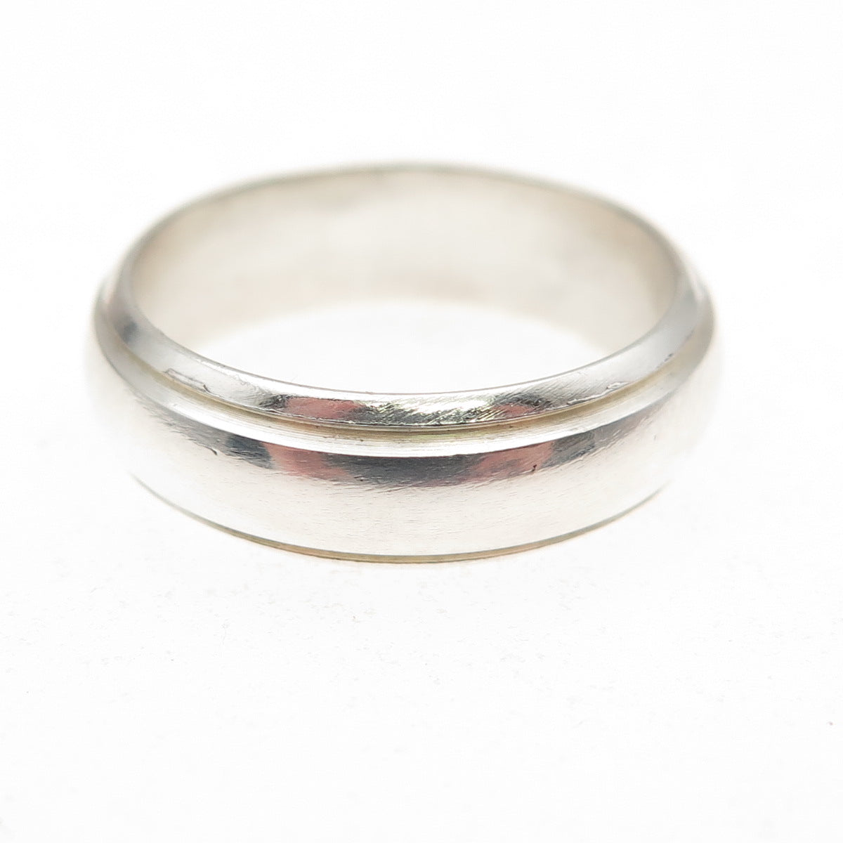 925 Sterling Silver Vintage Wedding Band Ring Size 7