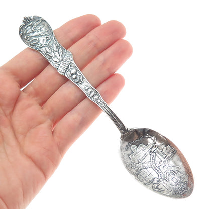 MECHANICS 925 Sterling Silver Antique Art Deco Chicago Illinois Coffee Spoon