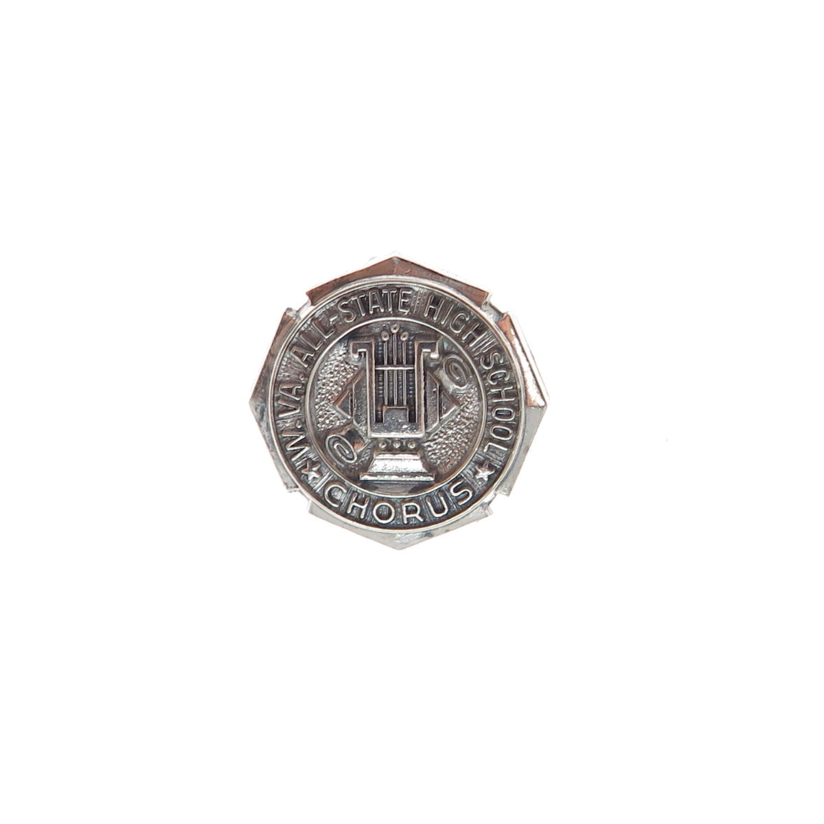 925 Sterling Silver Vintage 1955 West Virginia All-State High School Chorus Pin