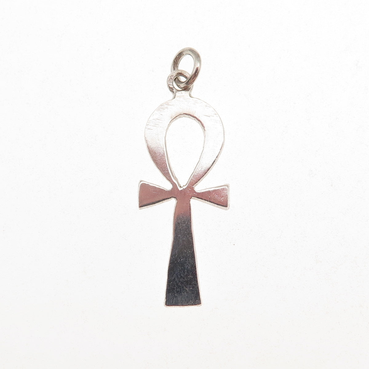 800 Silver Vintage Egyptian Ankh Charm Pendant