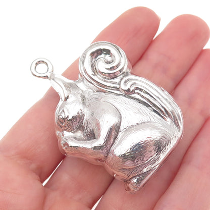 Turner & Simpson 925 Sterling Vintage 1968 Birmingham Squirrel Hollow Pendant