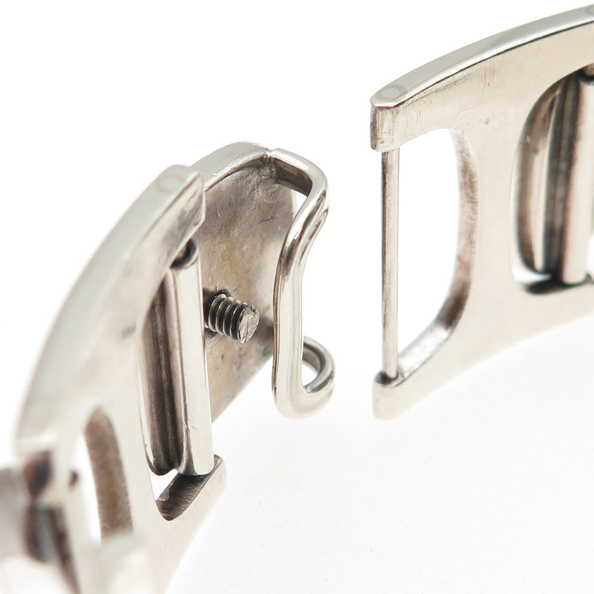 Bent Knudsen 925S Sterling Silver Vintage Denmark Modernist Bracelet 7.25" #77