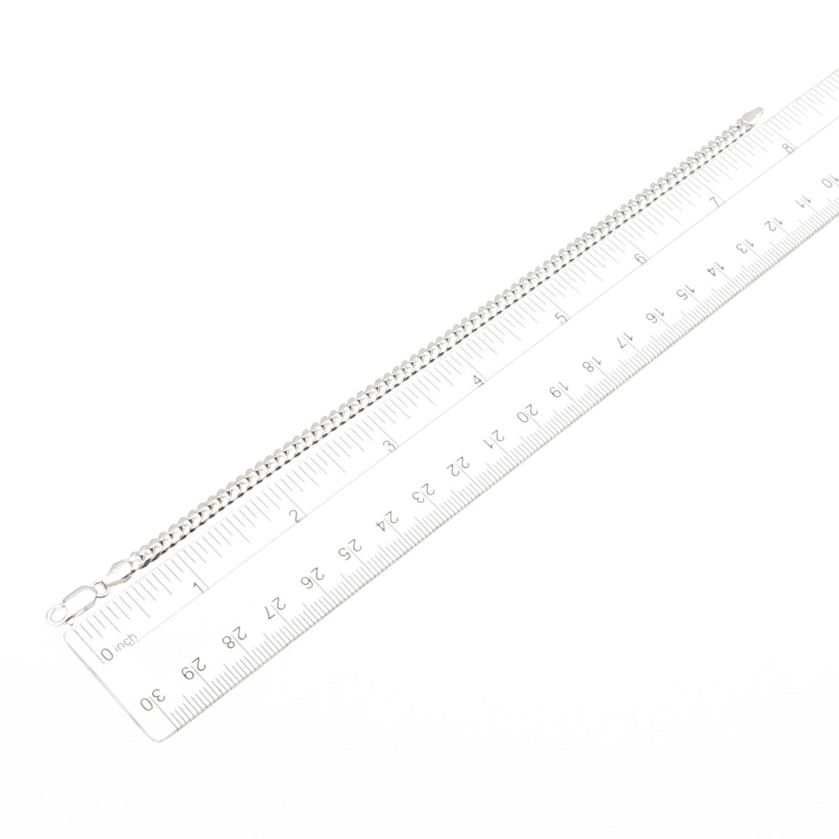 925 Sterling Silver Vintage Italy Cuban Link Bracelet 8"