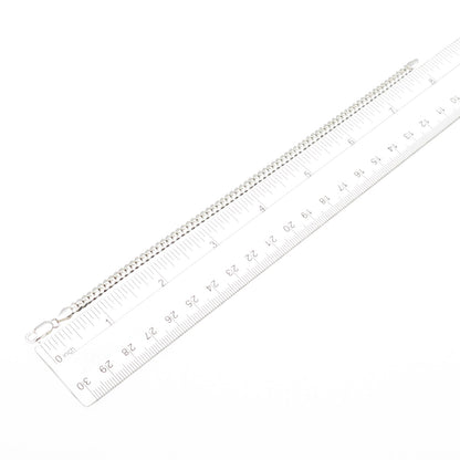 925 Sterling Silver Vintage Italy Cuban Link Bracelet 8"