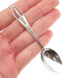 925 Sterling Silver Antique Art Deco San Jacinto Monument Coffee Spoon