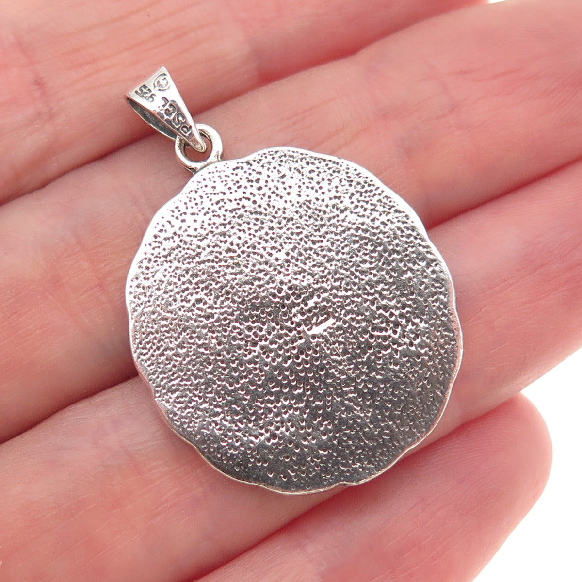 Peter Stone Sterling Silver Vintage Nile River Goddess Oxidized Charm Pendant