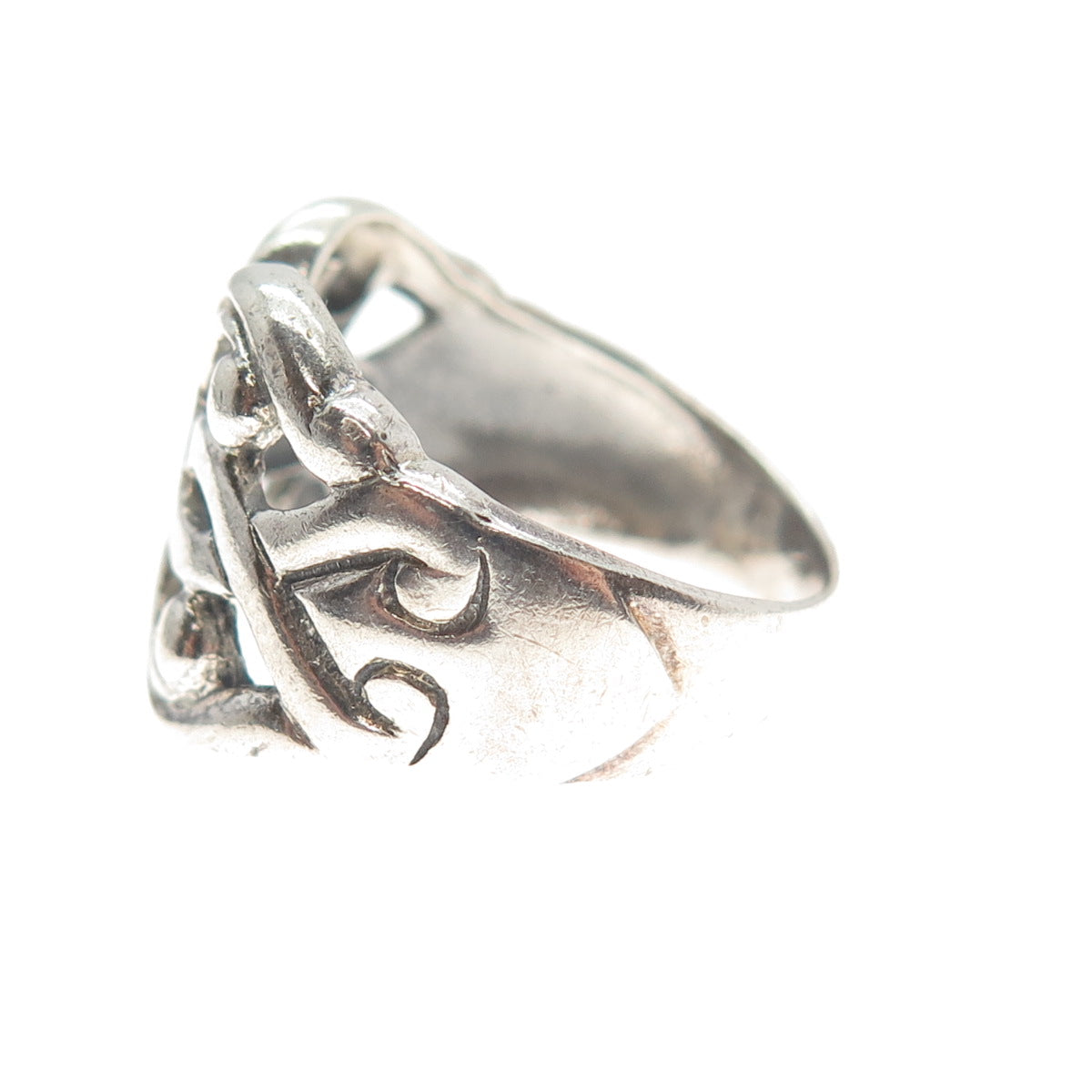 CHARLES WINSTON 925 Sterling Silver Vintage Celtic Ring Size 8