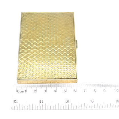 TIFFANY & CO. 925 Sterling Silver Gold Filled Vintage Italy Card Case Holder