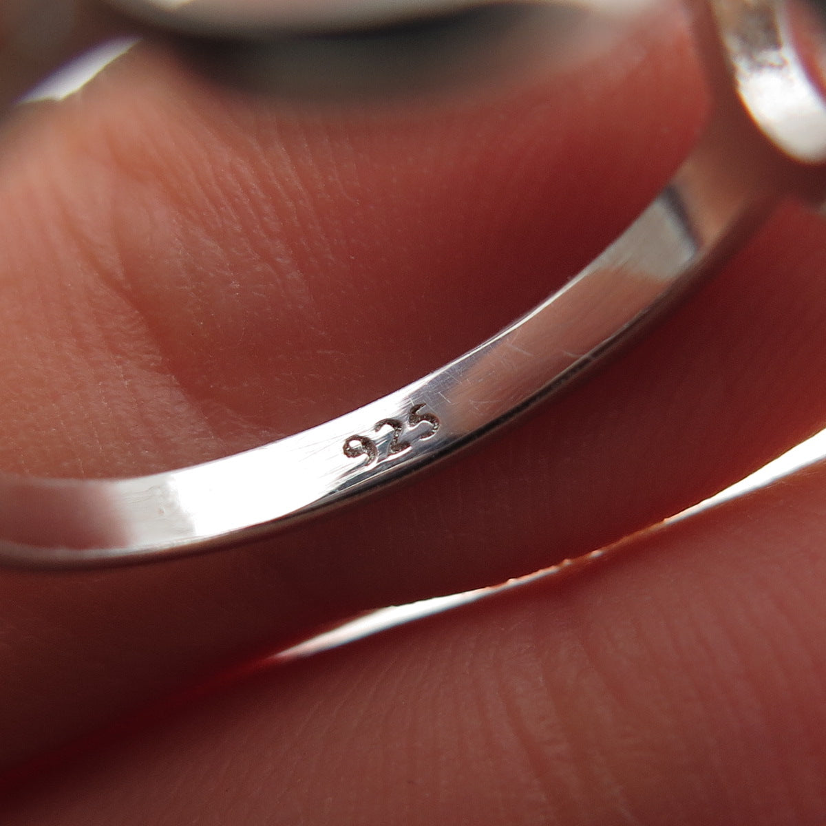 925 Sterling Silver Round-Cut C Z Infinity Ring Size 6.25