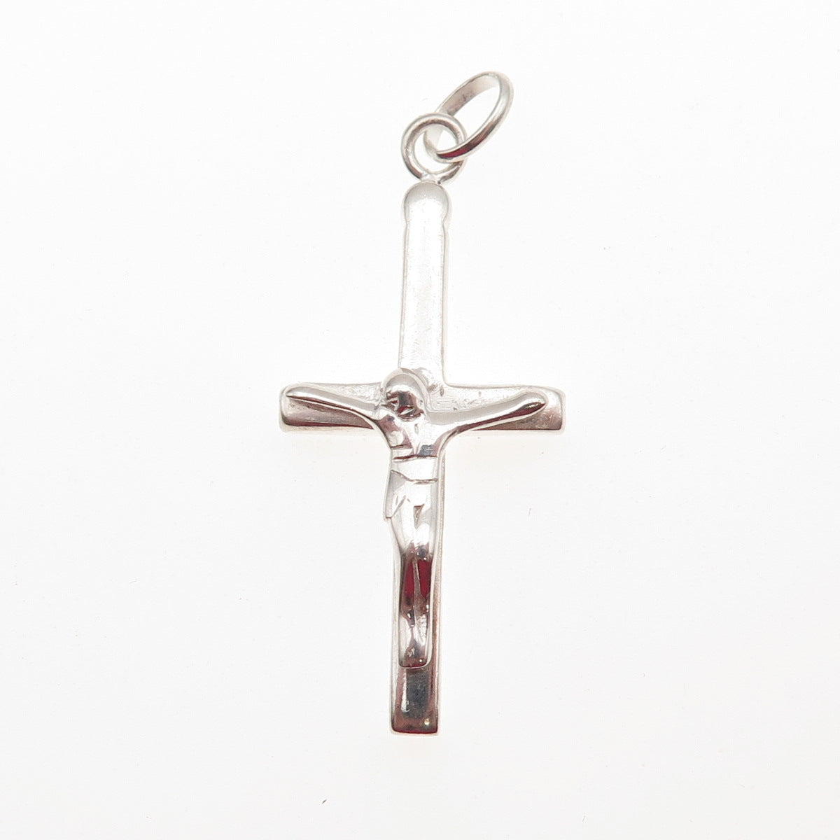 925 Sterling Silver Vintage Crucifix Cross Religious Charm Pendant