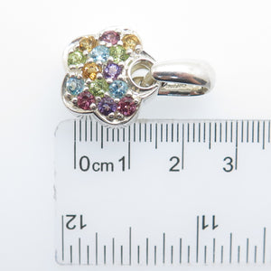 CNA PRANDA Sterling Vintage Topaz Amethyst Tourmaline Citrine & Peridot Pendant