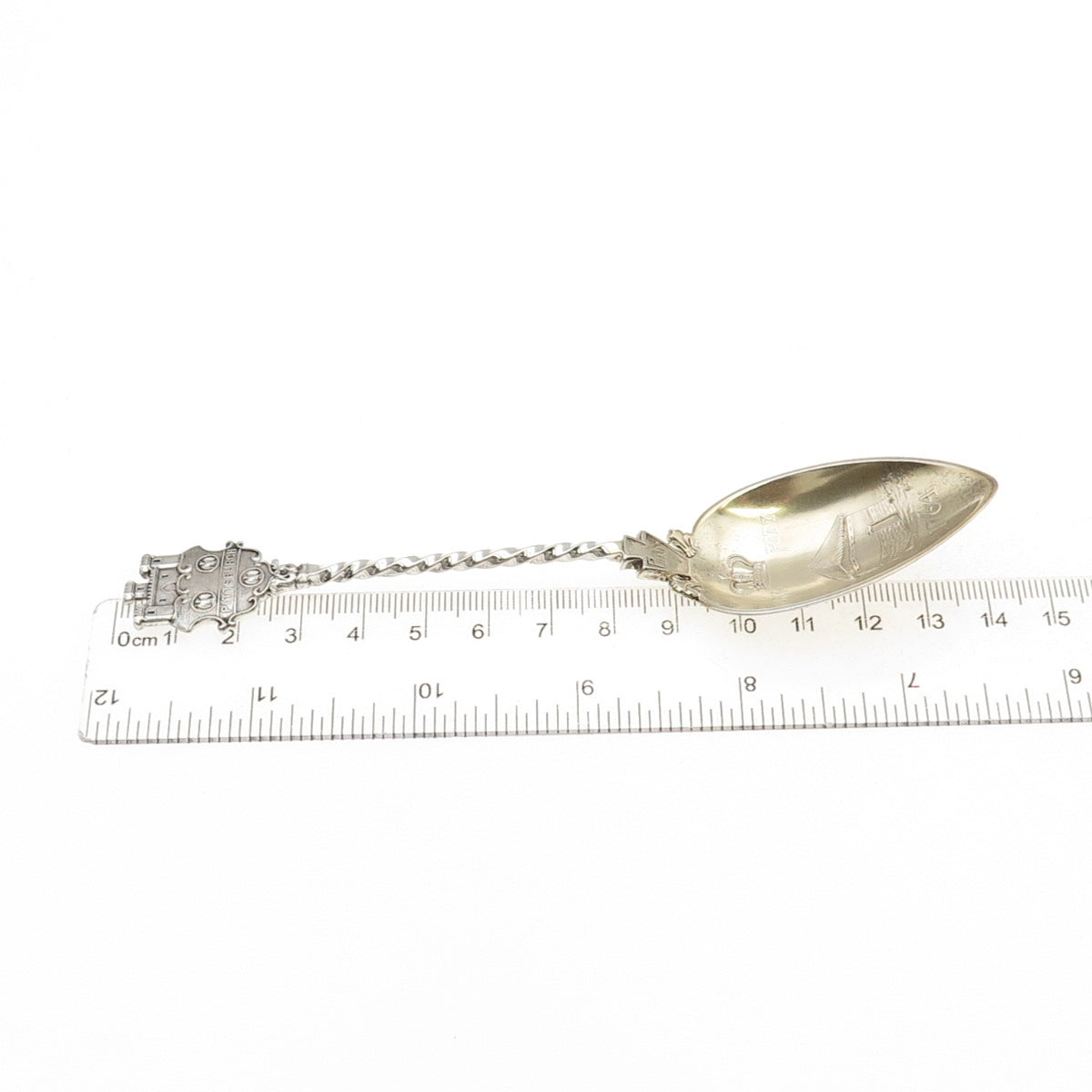 E.P. Roberts & Son 925 Sterling Silver Antique 1891 Fort Pitt Coffee Spoon