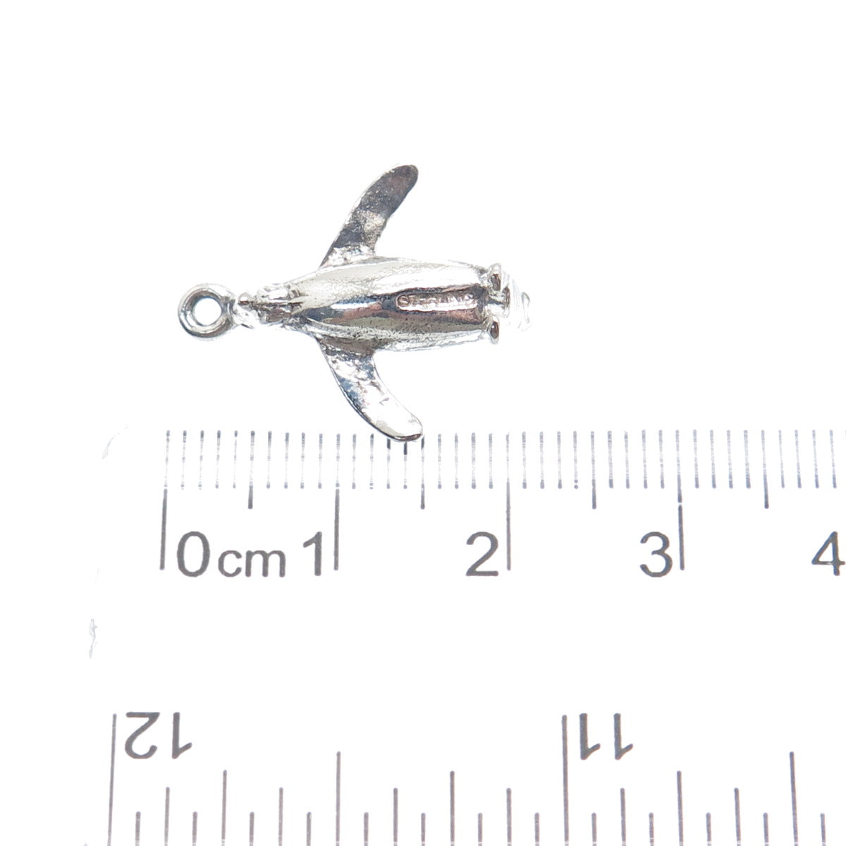 925 Sterling Silver Vintage Pinguin Minimalist 3D Charm Pendant