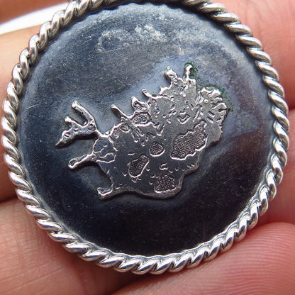 830S Silver Vintage Mainland Charm Pendant