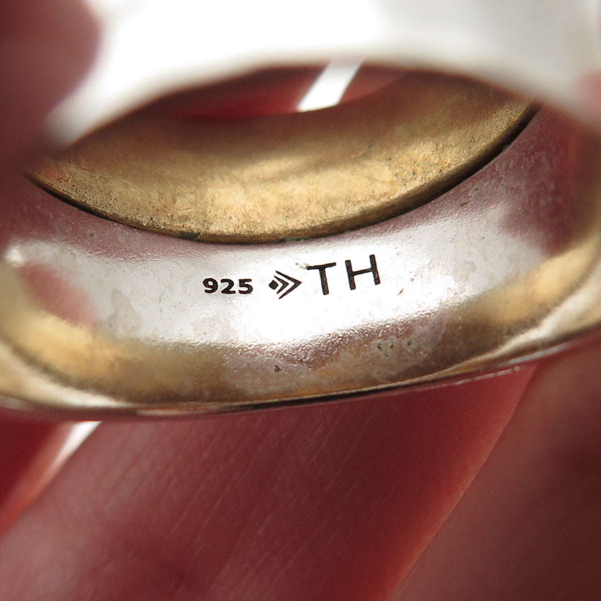 Silpada 925 Sterling Silver 2-Tone Vintage Rain / Shine Ring Size 10.5