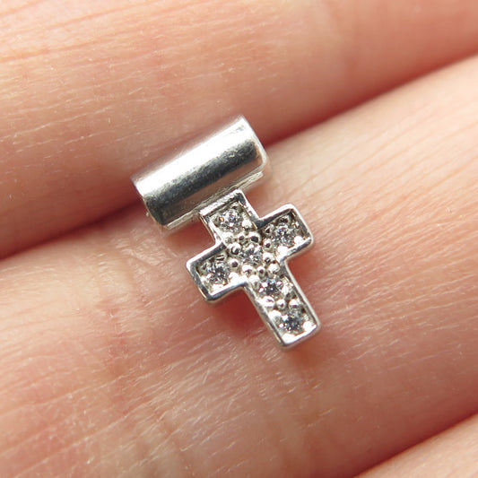 NOMINATION Italy 925 Sterling Silver C Z Cross SeiMia Pendant