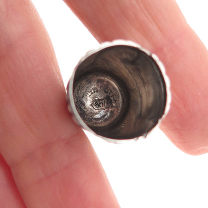 Simons Bros 925 Sterling Silver Antique Art Deco Sewing Thimble Size 9