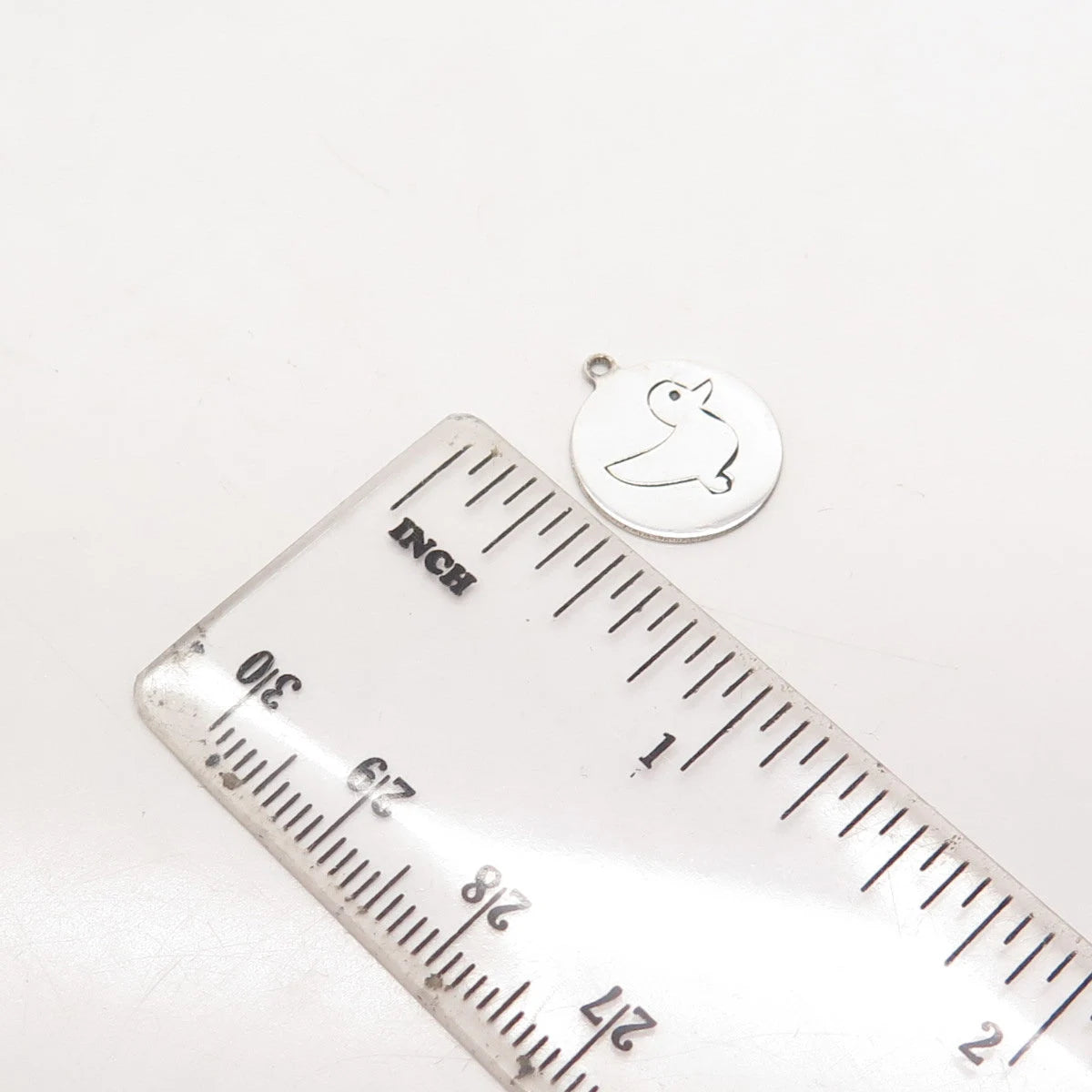 925 Sterling Silver USA Two In Town Duck Bird Charm Pendant