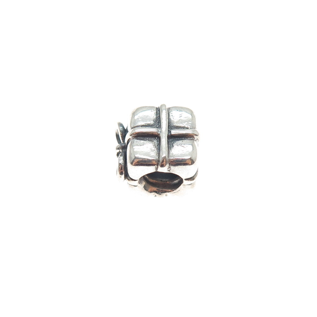 PANDORA 925 Sterling Silver Gift Box Slide Bead Charm