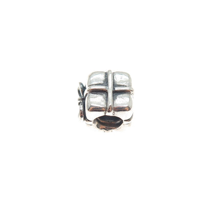 PANDORA 925 Sterling Silver Gift Box Slide Bead Charm