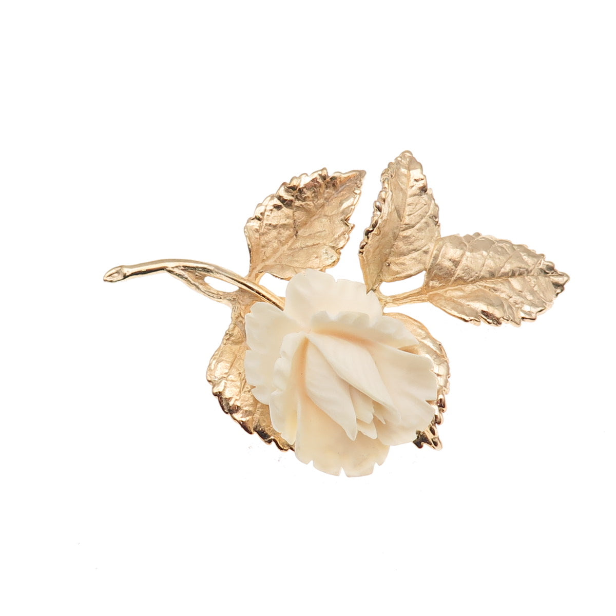 Napier 925 Sterling Silver Gold Plated Vintage Floral Pin Brooch