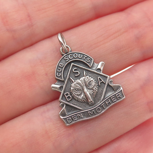 Robbins & Co. 925 Sterling Silver Vintage Boy Scouts of America Charm Pendant