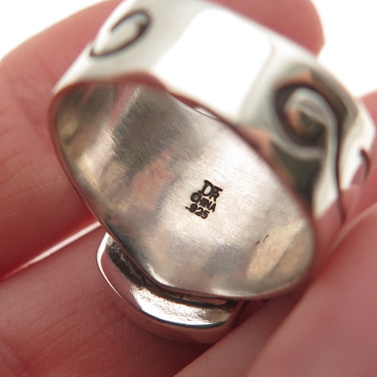 Jay King Desert Rose 925 Sterling Silver Vintage Real Lapis Ring Size 6.25