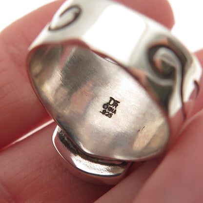 Jay King Desert Rose 925 Sterling Silver Vintage Real Lapis Ring Size 6.25