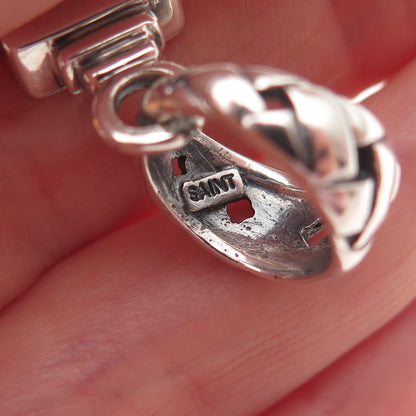 SAINT 925 Sterling Silver Vintage Casa Cross Pendant