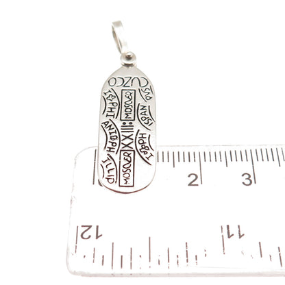925 Sterling Silver Vintage Peruvian Cuzco Charm Pendant