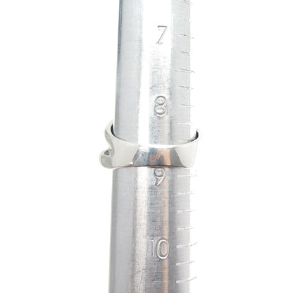 925 Sterling Silver Vintage Modernist Ribbed Dome Ring Size 9