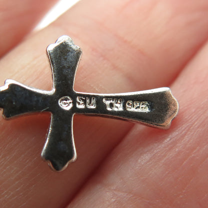 925 Sterling Silver Vintage Cross Pendant