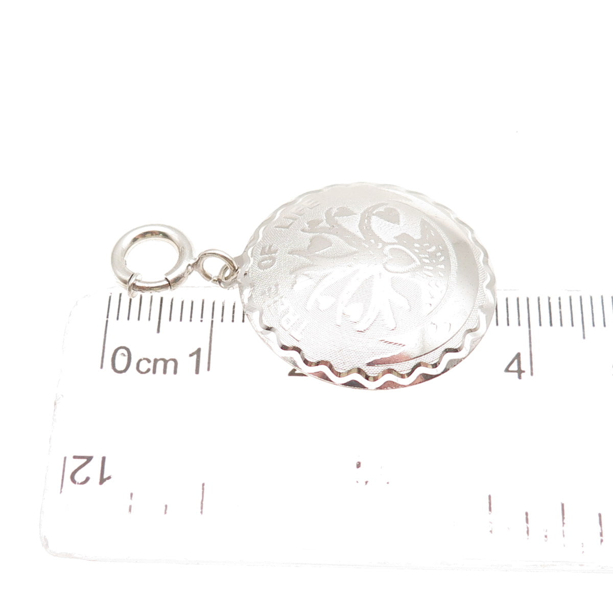 JewelArt 925 Sterling Silver Antique Art Deco Tree of Life Spring Ring Pendant
