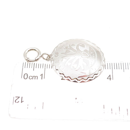 JewelArt 925 Sterling Silver Antique Art Deco Tree of Life Spring Ring Pendant